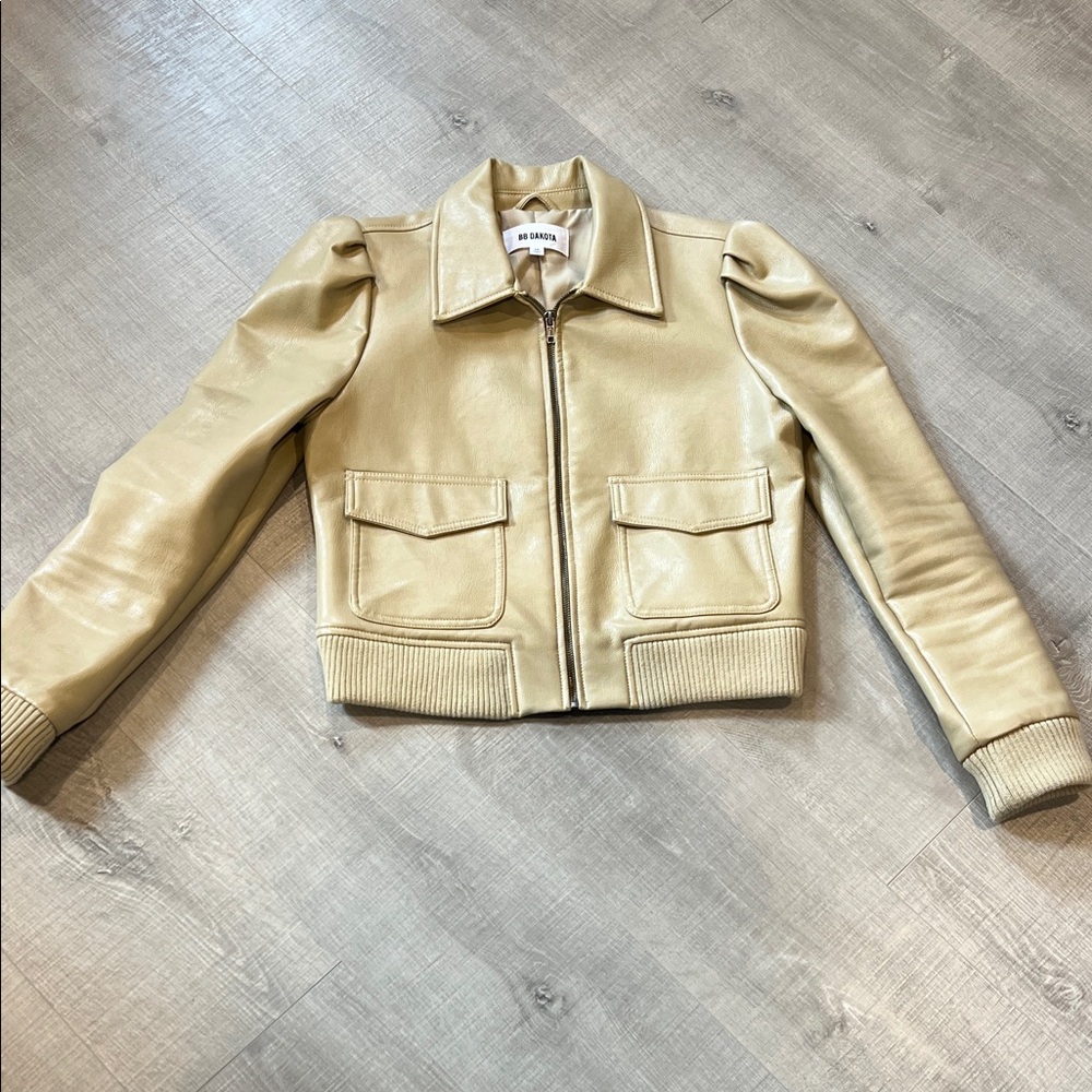 BB Dakota Tan Leather Jacket